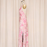 August Silk Pink Floral Lace Trim Slip