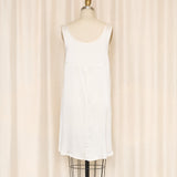 Love, Zelda White Tie Front Silk Slip