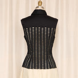 Philosophy di Alberta Ferretti Black Sleeveless Blouse