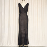 Rachel Gilbert Silk Beaded Dress