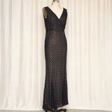 Rachel Gilbert Silk Beaded Dress