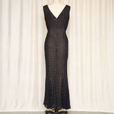Rachel Gilbert Silk Beaded Dress