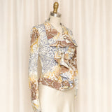 Just Cavalli Multicolored Ruffled Blouse