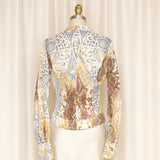 Just Cavalli Multicolored Ruffled Blouse