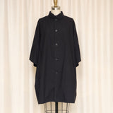 Yohji Yamamoto Black 3/4 Sleeve Long Coat