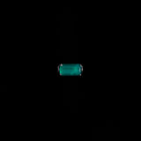 Sterling Silver Green Stone Bar Ring