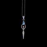 Sterling Silver Charles Albert Women Figure Necklace