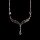 Sterling Silver Labradorite Teardrop Necklace