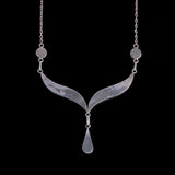 Sterling Silver Labradorite Teardrop Necklace