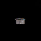 Sterling Silver Oval Pill Box with Abalone Top Accent