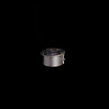 Sterling Silver Oval Pill Box with Abalone Top Accent