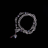 Sterling Silver and Pearl Convertible Wrap Bracelet/Choker