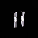 Sterling Silver ATI Mexico Tiered Dangle Earrings