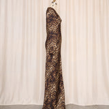 Elie Tahari Cheetah Print Gown