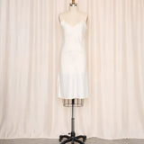 Vintage Cream Scalloped Trim Slip Dress
