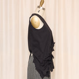 COMMES des GARCONS Black Star Detail Ruffle Top