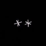 Sterling Silver Jacks Shaped Earrings