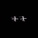 Sterling Silver Jacks Shaped Earrings