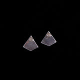 Sterling Silver Turquoise and Mother of Pearl Stud Earrings