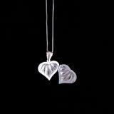 Sterling Silver Puffy Heart Locket Necklace
