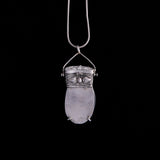 Repurposed Art Deco Sterling Silver Locket with Onyx Pendant