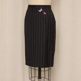 Escada Striped Skirt Suit