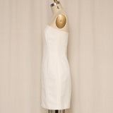 Escada White Strapeless Dress