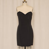 Fabrice Strapeless Black Mini Dress