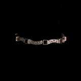 Sterling Silver Link Bracelet with Onyx Stones