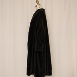 Velvet Grey Cocoon Coat