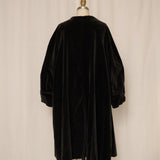 Velvet Grey Cocoon Coat