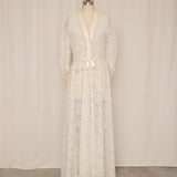 Odette Barsa Lace Bridal Dressing Gown