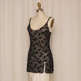 Malizia by La Perla Black Mesh Slip