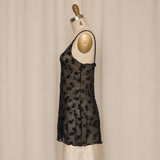 Malizia by La Perla Black Mesh Slip
