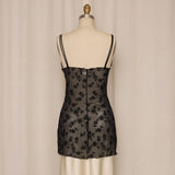 Malizia by La Perla Black Mesh Slip