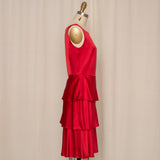Sara Campbell Silk Red Dress