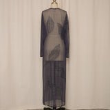 J Kara Beaded Silk Duster
