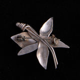 Sterling Silver Flower Brooch