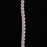 Sterling Silver Chain Link Bracelet, made in Italy
