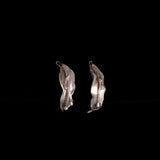 Sterling Silver Lily Flower Hoop Earrings