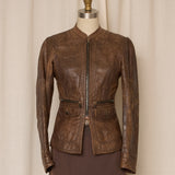 Prada Sport 2000's Brown Leather Jacket