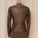 Prada Sport 2000's Brown Leather Jacket
