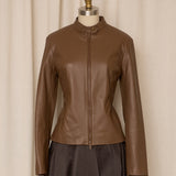 Etcetera Brown Leather Jacket