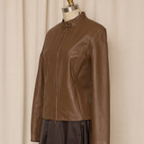 Etcetera Brown Leather Jacket