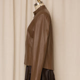 Etcetera Brown Leather Jacket