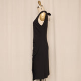 Prada Asymmetrical Black Dress