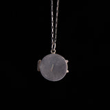 Art Nouveau Sterling Silver Round Locket Pendant
