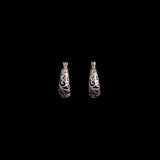 Sterling Silver Filigree Mini Hoop Earrings