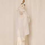 Oscar de la Renta Vintage White Blouse
