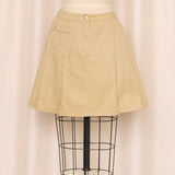 Vintage Burberry Pleated Tan Skirt